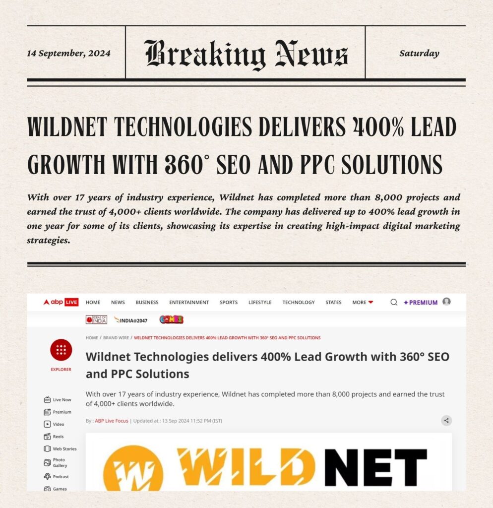 Wildnet Technologies: Driving 400% Lead Growth with 360° SEO and PPC Solutions