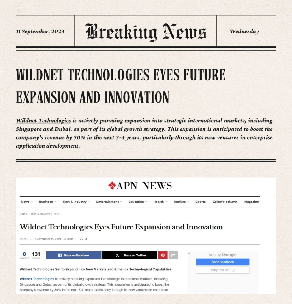 Wildnet Technologies Eyes Future Expansion and Innovation