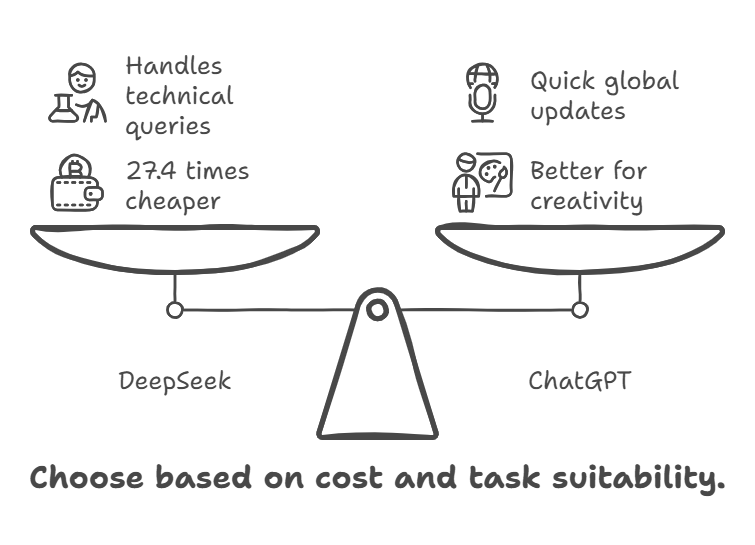 Choose based on cost task suitability
