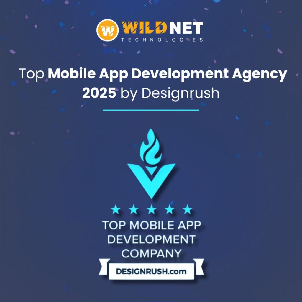 Top Mobile App Development Agency 2025 by Designrush | Wildnet Technologies